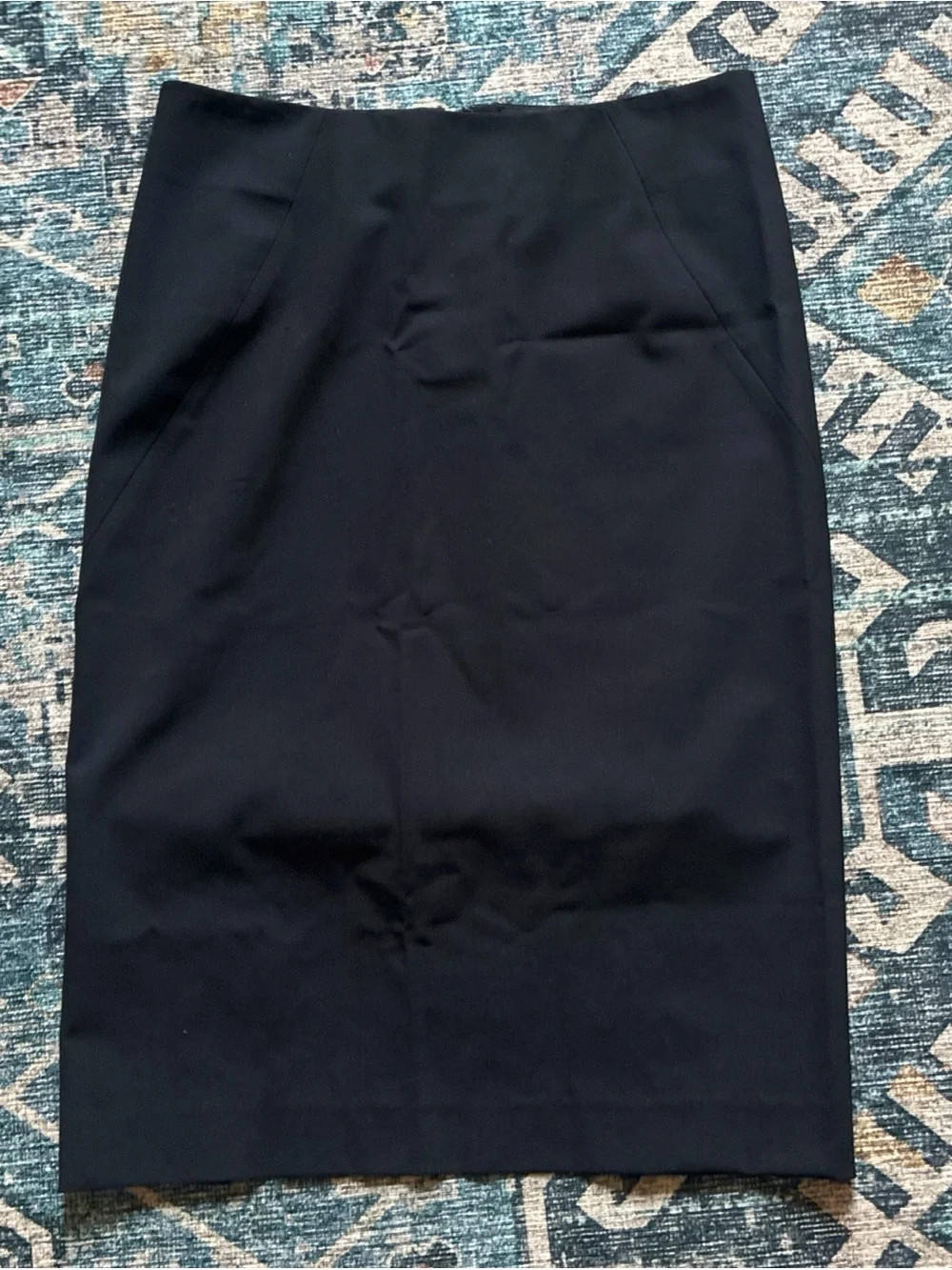 Theory Golda Tailor Wool Pencil Skirt black 00